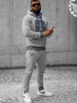 New Herren Sportanzug JS/8C59/2 Herren Trainingsanzüge Mit Print