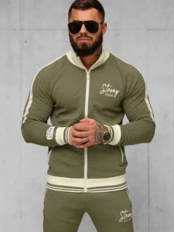 New Herren Sportanzug O/FF5030AB Herren Trainingsanzüge Mit Print