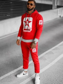 Fashion Herren Sportanzug JS/8C59/18Z Herren Trainingsanzüge Mit Print