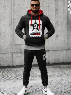 Clearance Herren Sportanzug JS/8C59/3 Herren Trainingsanzüge Mit Print