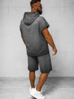 Discount Herren Sportanzug O/3C113/9 Herren Trainingsanzüge Mit Print | Kurze Trainingsanzüge