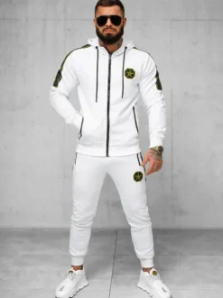 Fashion Herren Sportanzug O/FF3562AB Herren Trainingsanzüge Mit Print