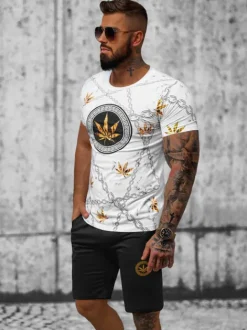 Outlet Herren Sportanzug O/HM757Z Herren Kurze Trainingsanzüge | Trainingsanzüge Mit Print
