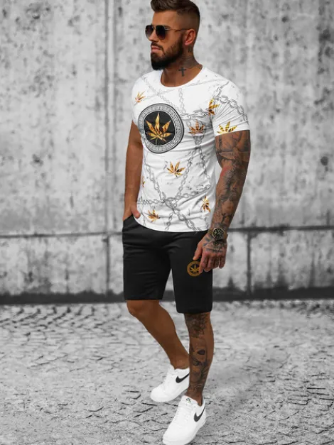 Outlet Herren Sportanzug O/HM757Z Herren Kurze Trainingsanzüge | Trainingsanzüge Mit Print
