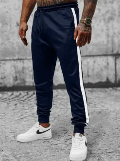Outlet Herren Sporthose Dunkelblau JS/8K166 Herren Sporthosen