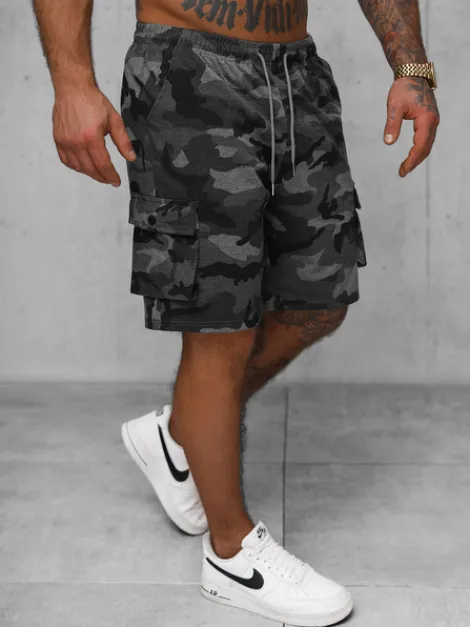 Fashion Herren Sportshorts Anthrazit JS/8K282/5 Herren Cargo Shorts | Sportshorts