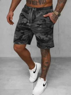Outlet Herren Sportshorts Anthrazit JS/8K283/5 Herren Camo Shorts | Sportshorts