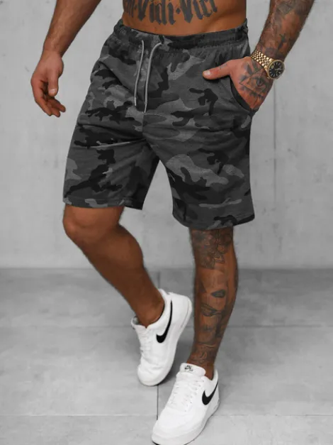 Outlet Herren Sportshorts Anthrazit JS/8K283/5 Herren Camo Shorts | Sportshorts
