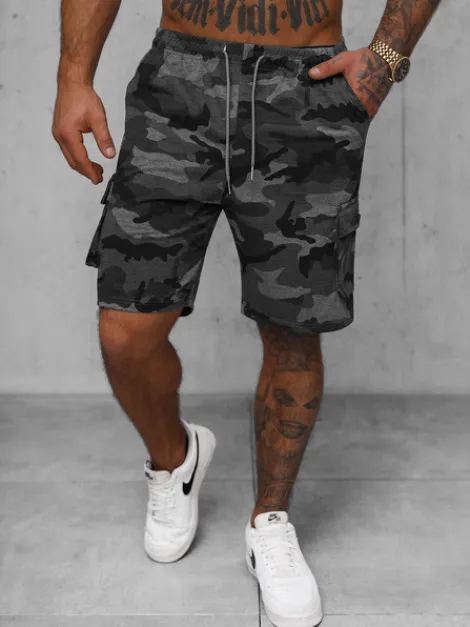 Fashion Herren Sportshorts Anthrazit JS/8K282/5 Herren Cargo Shorts | Sportshorts