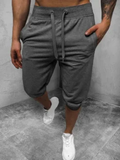 Clearance Herren Sportshorts Anthrazit JS/XW07/5 Herren Sportshorts