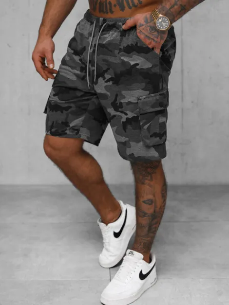 Fashion Herren Sportshorts Anthrazit JS/8K282/5 Herren Cargo Shorts | Sportshorts