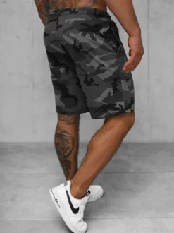 Outlet Herren Sportshorts Anthrazit JS/8K283/5 Herren Camo Shorts | Sportshorts