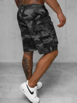 Fashion Herren Sportshorts Anthrazit JS/8K282/5 Herren Cargo Shorts | Sportshorts