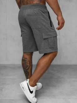 Clearance Herren Sportshorts Anthrazit JS/8K1503/5 Herren Cargo Shorts | Sportshorts