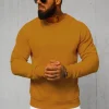 Fashion Herren Sweatshirt Camel JS/2001-10Z Herren Sweatshirts Ohne Kapuze