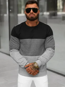 Clearance Herren Sweatshirt JS/8B1303/2 Herren Sweatshirts Ohne Print | Sweatshirts Ohne Kapuze