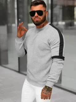 Outlet Herren Sweatshirt JS/8B1322/2 Herren Sweatshirts Ohne Print | Sweatshirts Ohne Kapuze