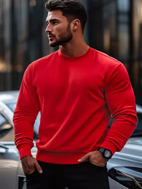 Outlet Herren Sweatshirt JS/2001-10Z Herren Sweatshirts Ohne Kapuze