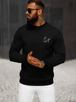 Best Herren Sweatshirt O/P2031 Herren Sweatshirts Mit Print | Sweatshirts Ohne Kapuze