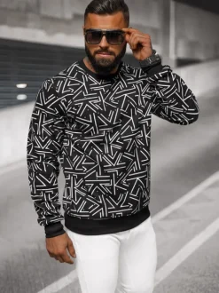 Best Herren Sweatshirt JS/8B1219/3 Herren Sweatshirts Mit Print | Sweatshirts Ohne Kapuze