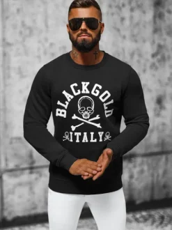 Fashion Herren Sweatshirt NB/MF2013 Herren Sweatshirts Mit Print | Sweatshirts Ohne Kapuze