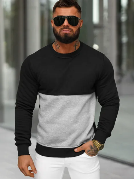 Sale Herren Sweatshirt JS/8B1305/3 Herren Sweatshirts Ohne Print | Sweatshirts Ohne Kapuze