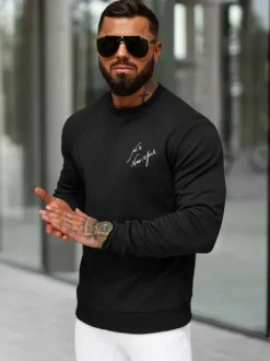 Fashion Herren Sweatshirt O/P2031Z Herren Sweatshirts Mit Print | Sweatshirts Ohne Kapuze