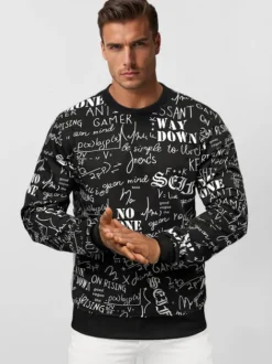 Hot Herren Sweatshirt JS/8B1193/3Z Herren Sweatshirts Mit Print | Sweatshirts Ohne Kapuze