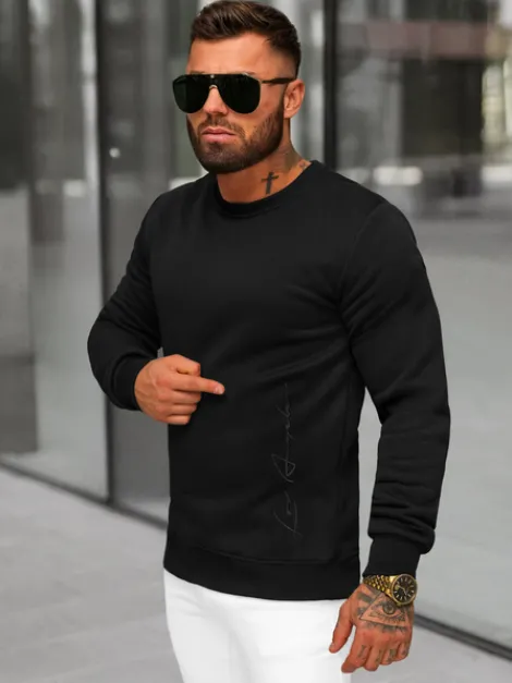 Hot Herren Sweatshirt JS/8B1357/3 Herren Sweatshirts Ohne Kapuze | Sweatshirts Mit Print