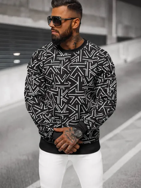 Best Herren Sweatshirt JS/8B1219/3 Herren Sweatshirts Mit Print | Sweatshirts Ohne Kapuze
