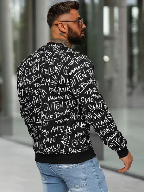 New Herren Sweatshirt JS/8B1188/3 Herren Sweatshirts Mit Print | Sweatshirts Ohne Kapuze