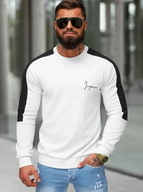 Online Herren Sweatshirt O/P2033Z Herren Sweatshirts Mit Print | Sweatshirts Ohne Kapuze