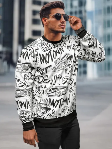 Hot Herren Sweatshirt JS/8B1195/1Z Herren Sweatshirts Mit Print | Sweatshirts Ohne Kapuze