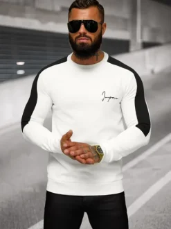 Sale Herren Sweatshirt O/P2033 Herren Sweatshirts Mit Print | Sweatshirts Ohne Kapuze