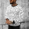 Clearance Herren Sweatshirt JS/8B1136/1 Herren Sweatshirts Mit Print | Sweatshirts Ohne Kapuze