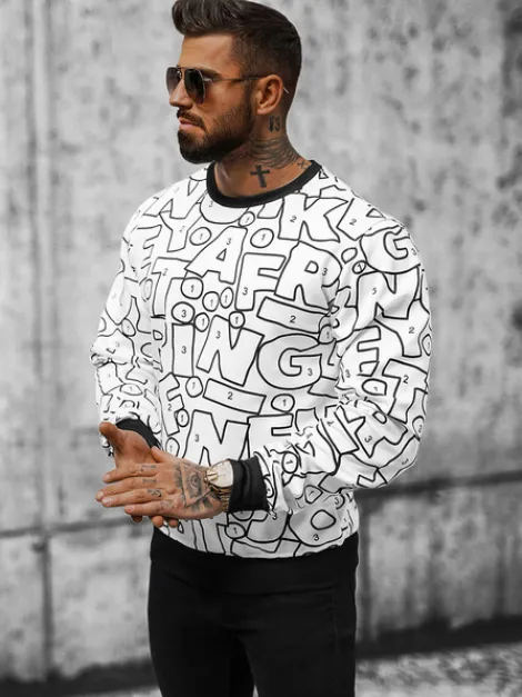 Clearance Herren Sweatshirt JS/8B1136/1 Herren Sweatshirts Mit Print | Sweatshirts Ohne Kapuze
