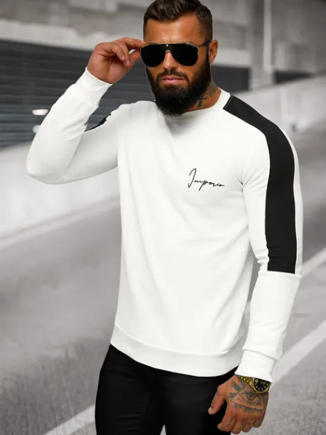 Sale Herren Sweatshirt O/P2033 Herren Sweatshirts Mit Print | Sweatshirts Ohne Kapuze