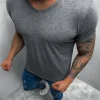 New Herren T-Shirt Anthrazit JS/712007 Herren T-shirts Ohne Print