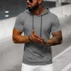Clearance Herren T-shirt Anthrazit JS/8T955/5 Herren T-shirts Mit Kapuze | T-shirts Ohne Print