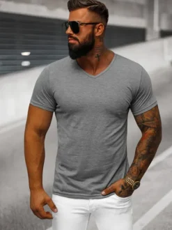 Clearance Herren T-shirt Anthrazit JS/712007Z Herren T-shirts Ohne Print