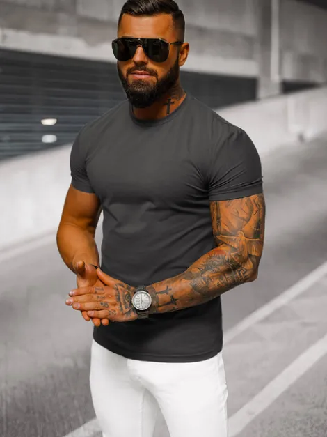 Sale Herren T-shirt Anthrazit NB/MT3001Z Herren T-shirts Ohne Print