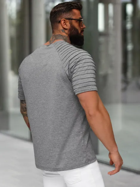Clearance Herren T-shirt Anthrazit JS/8T88/5Z Herren T-shirts Ohne Print