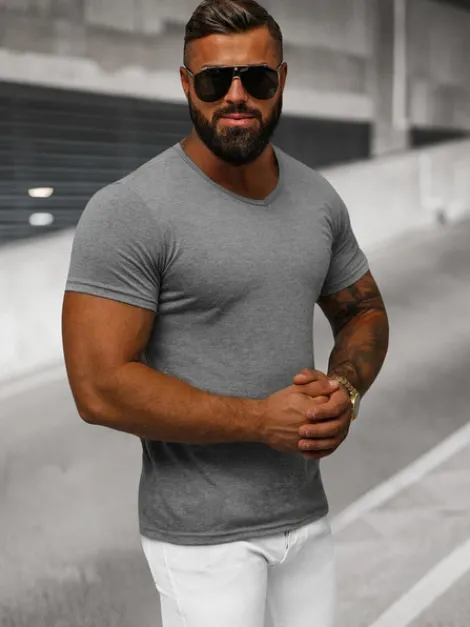 Clearance Herren T-shirt Anthrazit JS/712007Z Herren T-shirts Ohne Print