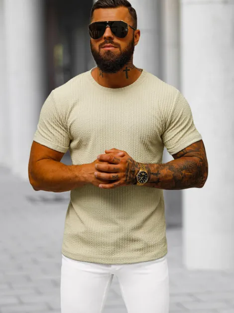 Online Herren T-shirt O/7766T Herren T-shirts Ohne Print