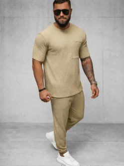 Clearance Herren T-shirt Camel O/Y960T Herren T-shirts Ohne Print