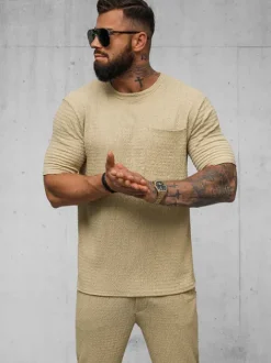 Clearance Herren T-shirt Camel O/Y960T Herren T-shirts Ohne Print