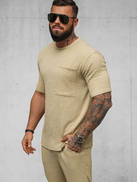 Clearance Herren T-shirt Camel O/Y960T Herren T-shirts Ohne Print