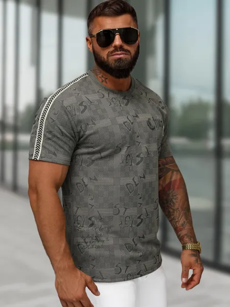 Outlet Herren T-shirt O/QQ1550 Herren T-shirts Mit Print