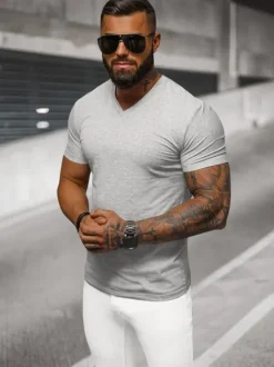 Discount Herren T-Shirt NB/MT3099 Herren T-shirts Mit V-ausschnitt | T-shirts Ohne Print