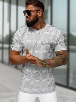 Best Herren T-shirt O/QQ1550 Herren T-shirts Mit Print
